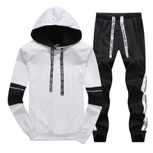 Load image into Gallery viewer, Sets Tracksuit Men Autumn Winter Hooded Sweatshirt Drawstring Outfit Sportswear 2019 Male Suit Pullover Two Piece Set Casual