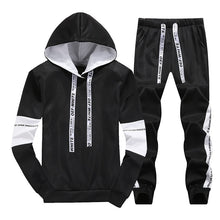 Load image into Gallery viewer, Sets Tracksuit Men Autumn Winter Hooded Sweatshirt Drawstring Outfit Sportswear 2019 Male Suit Pullover Two Piece Set Casual